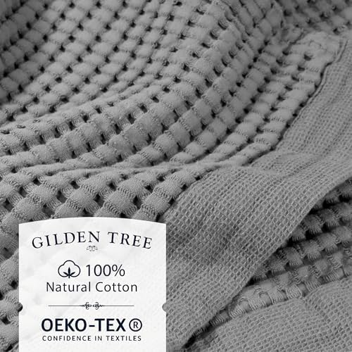 GILDEN TREE Waffle Towels for Bathroom Luxury 100% Cotton Bath Towels, Quick - Image 2