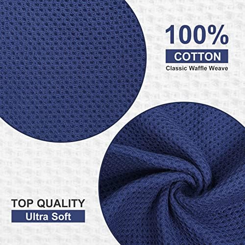Kitinjoy 100% Cotton Waffle 8-Pack Kitchen Towels - Image 2