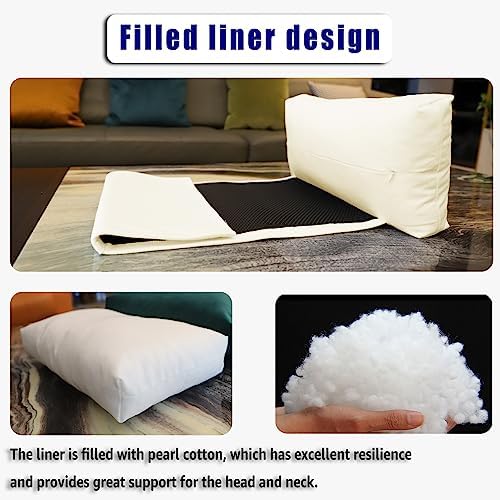 Velvet Recliner Headrest Pillow, Non-Slip Neck Support - Image 5