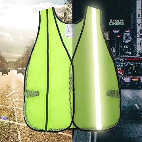 SIFE 1 Pack High Visibility Reflective Safety Vest, Made from Breathable and - Image 4