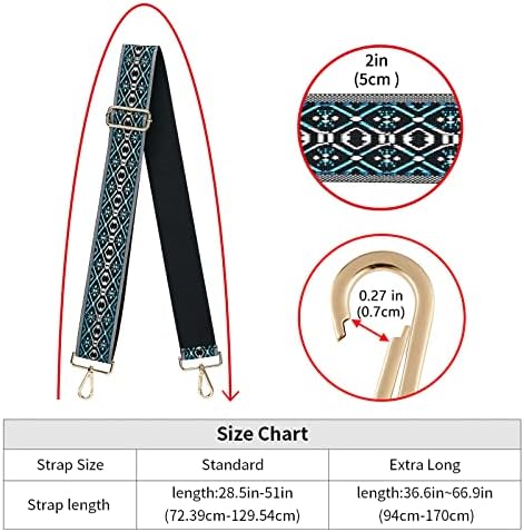 ZOOEASS Wide Shoulder Strap Adjustable Replacement Belt Crossbody Canvas Bag - Image 5