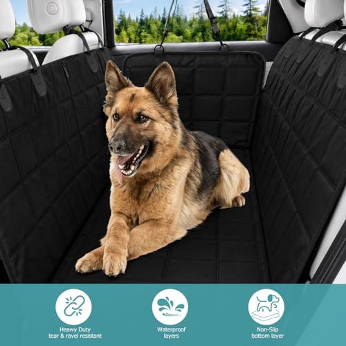 Bark Lover Dog Car Seat Covers for Back Seat, Spill-Resistant Car Seat - Image 3