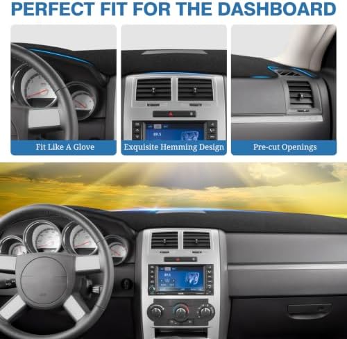 FIILINES Dash Cover for 2008 2009 2010 Dodge Charger, Dashboard Mat Exact Fit - Image 4