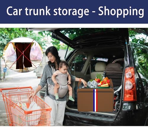 Homeve Trunk Organizer for Car, Waterproof Collapsible 3 Compartments Car - Image 6