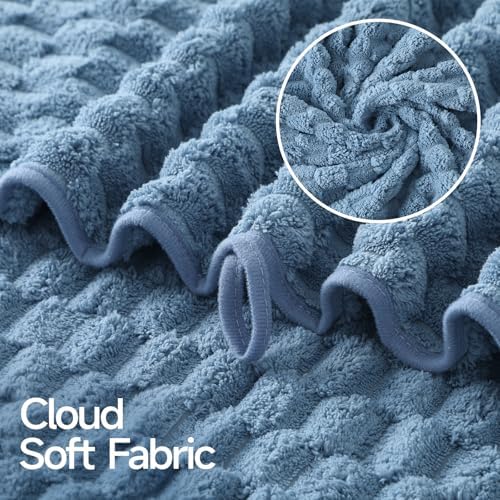 REDKISS 4 Pack Blue Bath Towels - Image 7