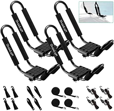 J-Bar Rack 2 Pairs Universal HD Kayak Carrier ，Kayak Roof Rack by Unknown