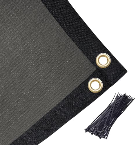 Amagenix 90% Pergola Shade Cover 19'X 19' Dark Gray Sun Shade Cloth - Image 5