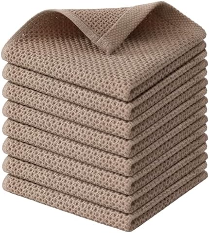 Kitinjoy 100% Cotton Waffle 8-Pack Kitchen Towels by Kitinjoy