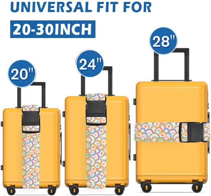 Luggage Straps for Suitcases Travel Belt Accessories, Cute Suitcase Strap - Image 2