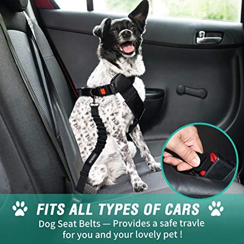 COOYOO Dog Seat Belt, Retractable Dog Car Harness Seat Belt - Image 2