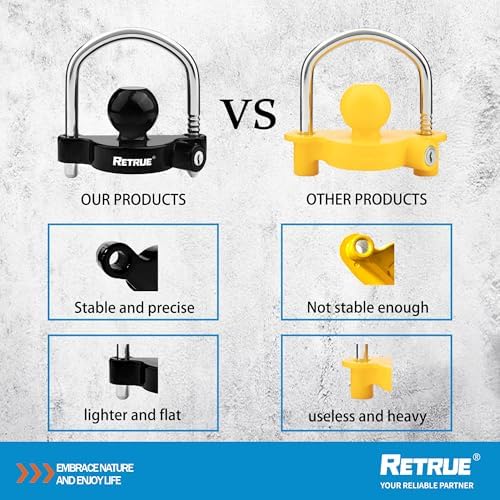 RETRUE Universal Trailer Coupler Lock - Image 6
