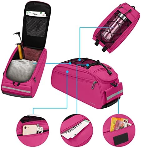 MOSISO Bike Rack Bag, Waterproof Bicycle Trunk Pannier Rear Seat Pouch - Image 4