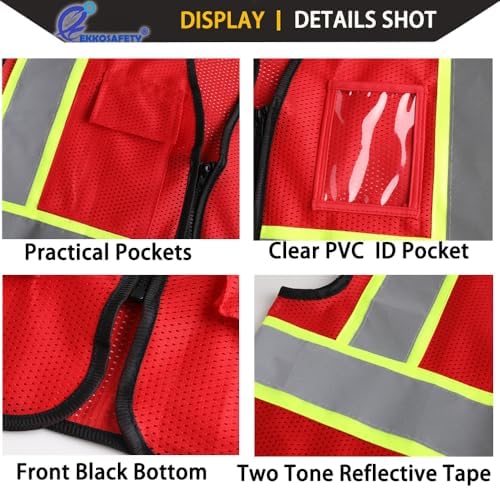 Hi Vis Reflective Safety Vest for Men Women - Image 6