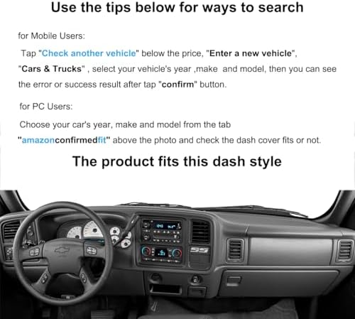 Dash Cover for 00-06 Chevy Suburban Tahoe Avalanche Y44 - Image 3