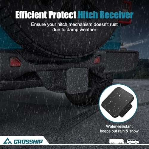 2" Trailer Hitch Cover Tube Cover Plug Cap Rubber, Hitch Cover Fits Class 3 4 5 - Image 6