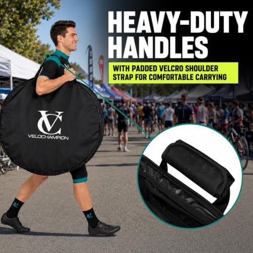 VeloChampion Waterproof Nylon Bike Wheel Bag, Large 26-29", 1 Pack - Image 7