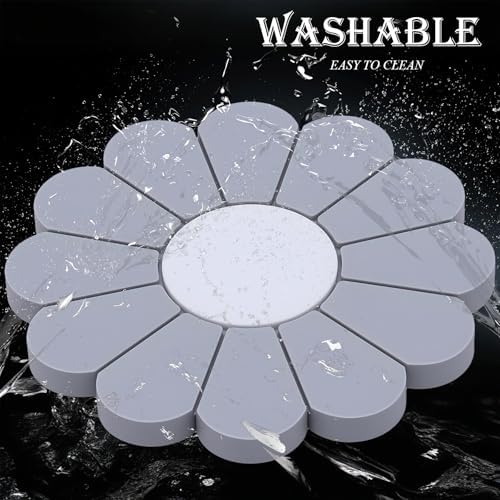 2-Pack Car Cup Holder Coaster Inserts, Daisy Shape, 2.75 Inch Non-Slip Silicone - Image 5