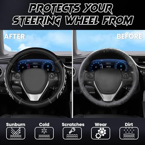 Ventilated Heart-Shaped Steering Wheel Cover - Image 4