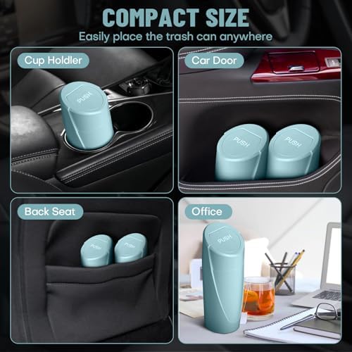 Car Trash Can Bin with Lid - Image 3