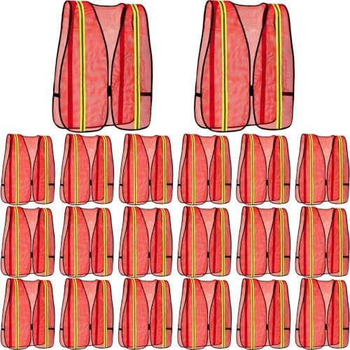 Haysandy 20 Pcs High Visibility Vest Reflective Safety Vest, BrightOrange by Haysandy