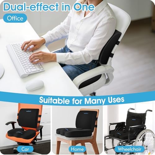 CushZone Seat Cushion and Lumbar Support Pillow - Image 5