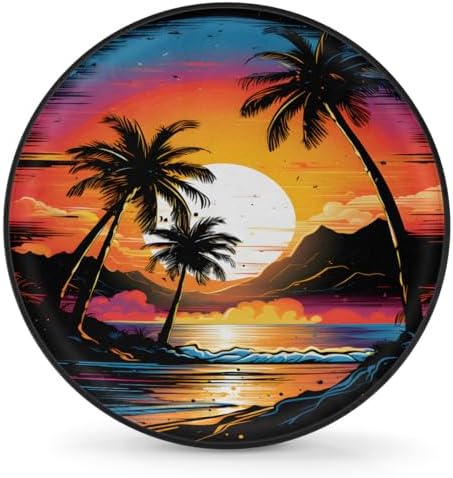 Rv Spare Tire Cover Wheel Sunset Palm Beach Tire Covers Wheel Protectors by FengQuGou