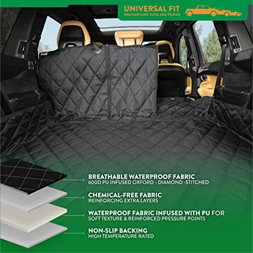 Plush Paws Products Convertible Cargo Liner | Diamond Stitching | Washable & - Image 4
