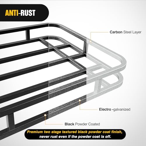 Nilight 32”×26”×4” RV Bumper Mounted Cargo Rack Carrier - Image 3