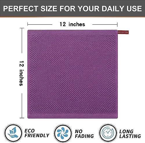 Kitinjoy 100% Cotton Waffle 8-Pack Kitchen Towels - Image 5