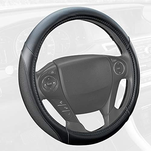 Motor Trend White Steering Wheel Cover - Image 2