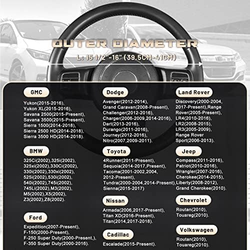 SEG Direct Car Steering Wheel Cover - Image 5
