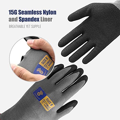 HANDLANDY 6 Pairs Safety Work Gloves - Image 2