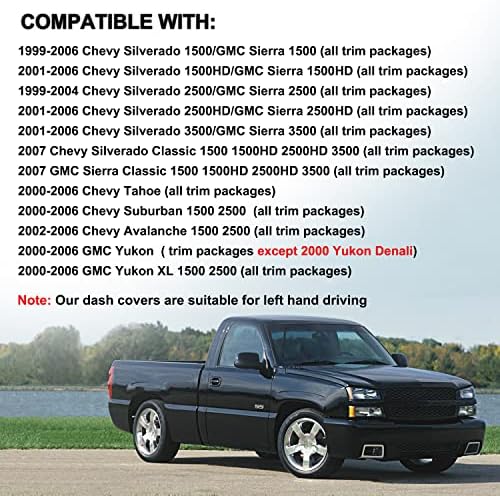 Dash Cover for 00-06 Chevy Suburban Tahoe Avalanche Y44 - Image 2