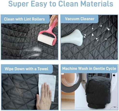 Extra Large Dog Car Seat Cover for Back Seat, Universal Fit Bench Car Seat Cover - Image 5
