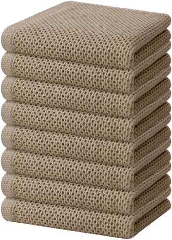 Homaxy 100% Cotton Waffle Weave Kitchen Dish Towels 8-Pack by Homaxy