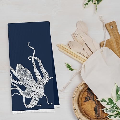 Coastal Octopus Bathroom Decor Set - Image 3