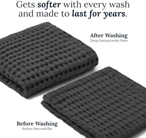 GILDEN TREE Waffle Bath Towels Wash Cloths - Image 5