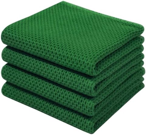 Homaxy 100% Cotton Waffle Weave Kitchen Dish Towels 4-Pack by Homaxy