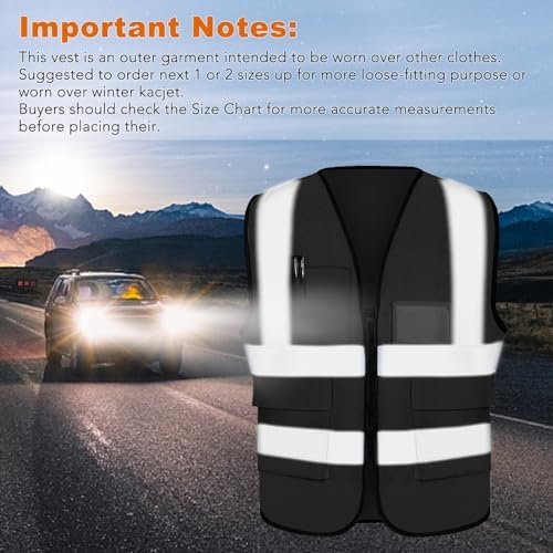 XPCARE Reflective Safety Vests For Women Men, High Visibility Security Vest - Image 5