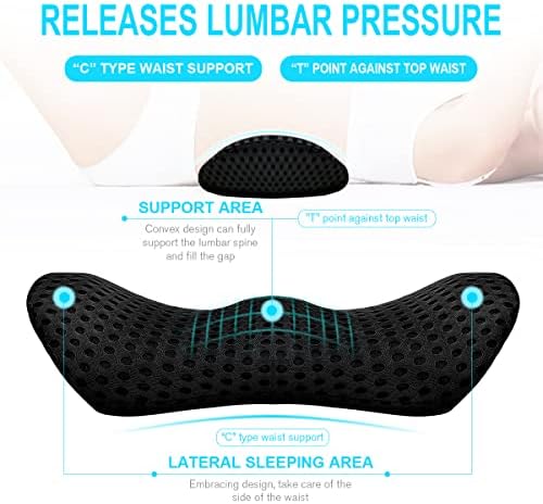 Lumbar Support Pillow for Office Chair, Memory Foam Lumbar Pillow for Lower - Image 2