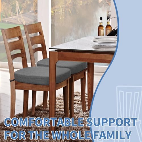 BUYUE Thickened 2.5" Dining Chair Cushions Set of 4, U-Shape High Density Foam - Image 2