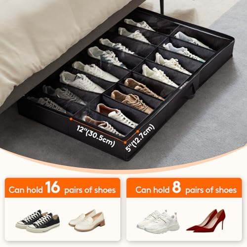 Lifewit Under Bed Shoe Storage Organizer, 2 Pack - Image 3