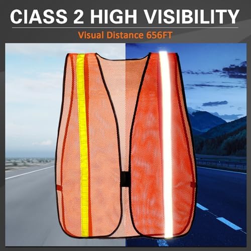 Haysandy 10 Pcs High Visibility Vest Reflective Safety Vest - Image 4