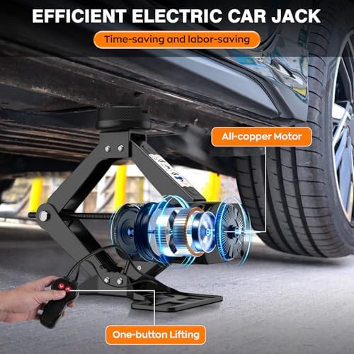 3 Ton Electric Jack for Car, Portable Tire Change Kit - Image 2