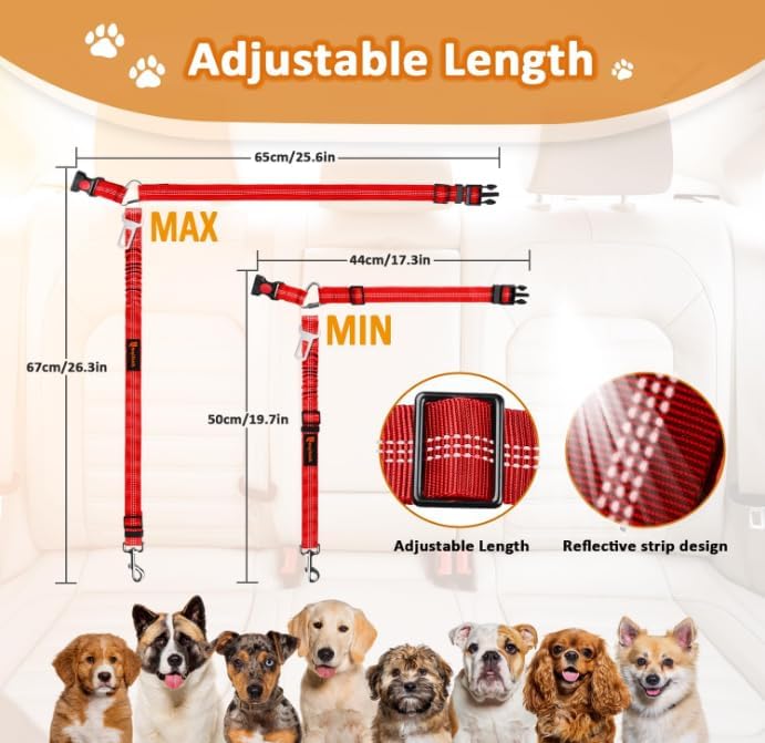 Laqibak Removable Dog Seat Belt Harness - Image 7