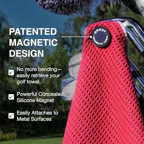 Ghost Golf Magnetic Towel, Ultra-Absorbent Microfiber Golf Towel - Image 4