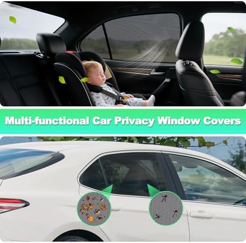 Camry Window Shades 2018-2024, Rear Side Mesh - Image 4