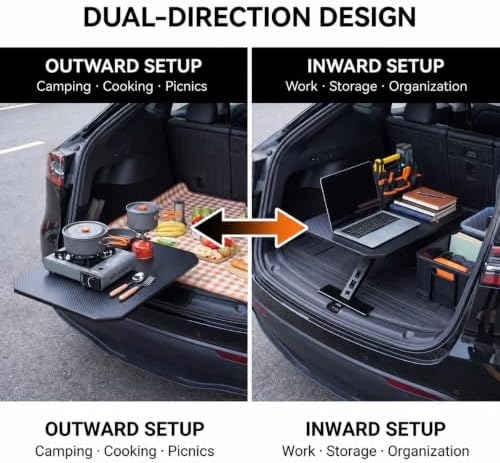 Rear Trunk Table for Ford Transit AWD 2020-2026, Foldable Adjustable Tailgate - Image 3