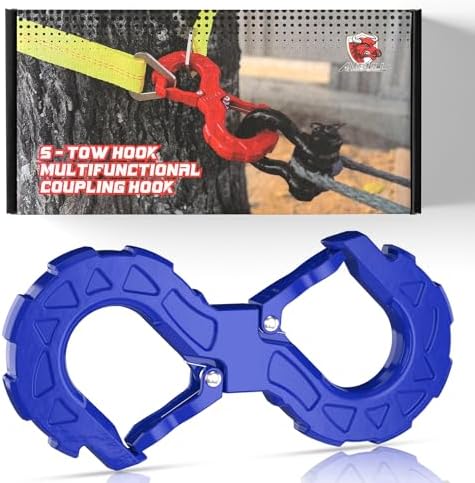 3/8 Tow Hook, Winch Hook for Off-Road Recovery, Towing Shackle 33000 Lbs by AMBULL