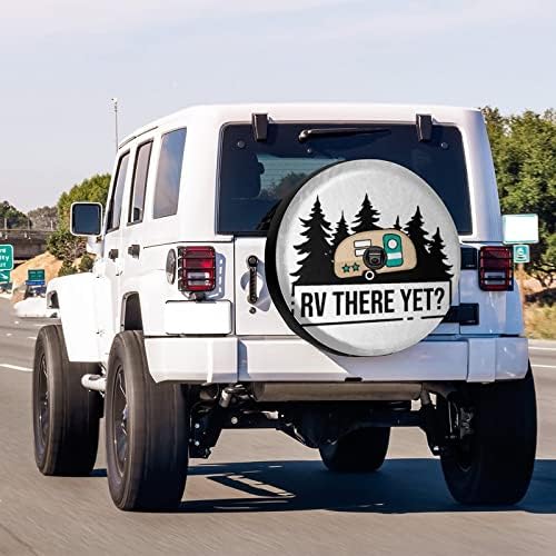 Delerain Spare Tire Cover with Backup Camera Hole RV There Yet Wheel Covers Sun - Image 2